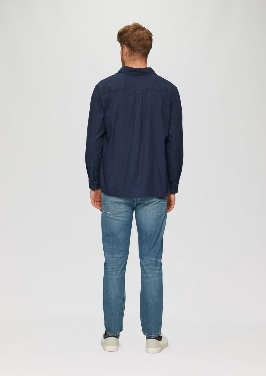 S.Oliver Lässiges Overshirt Mit Fischgrat-Struktur