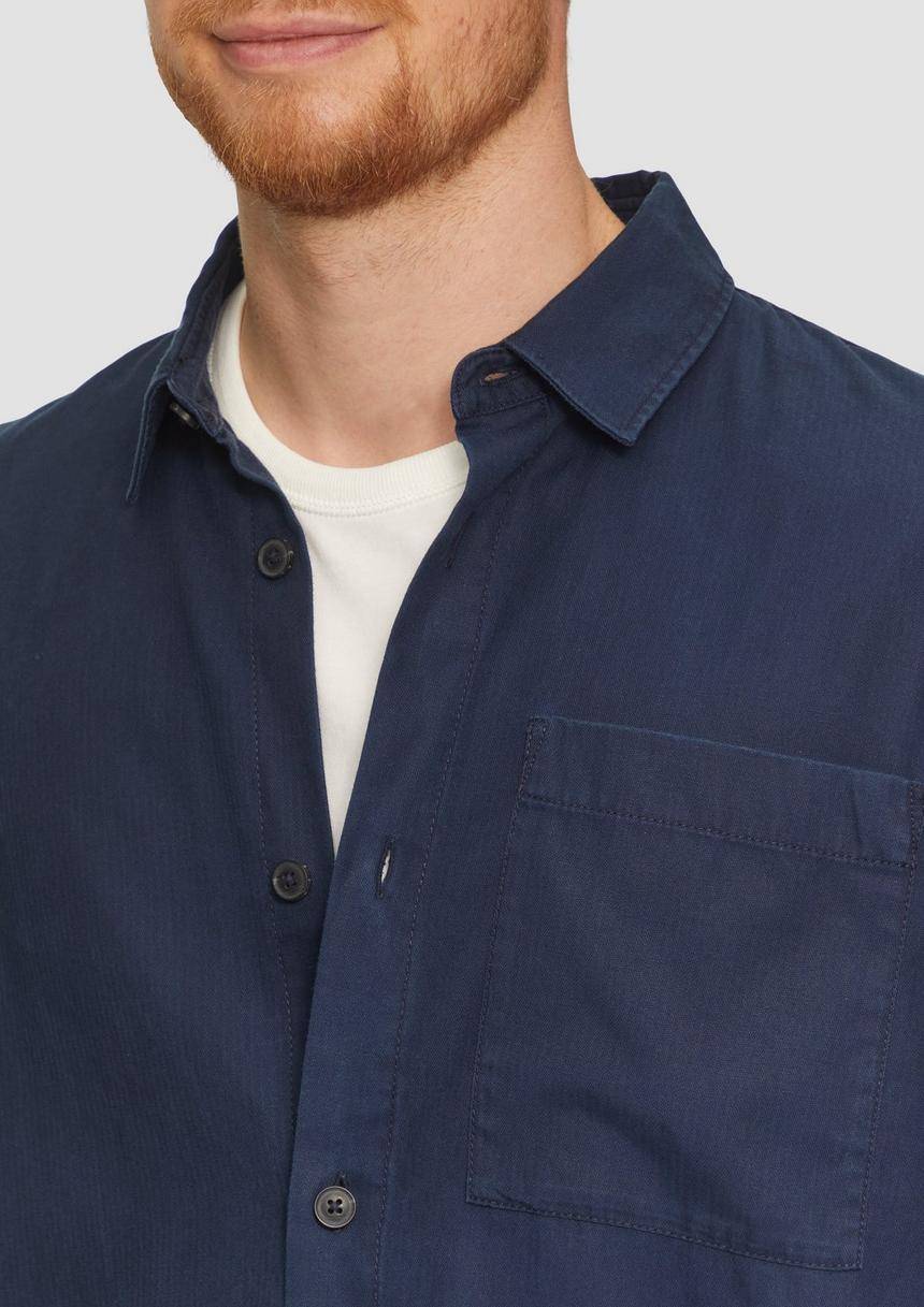 S.Oliver Lässiges Overshirt Mit Fischgrat-Struktur