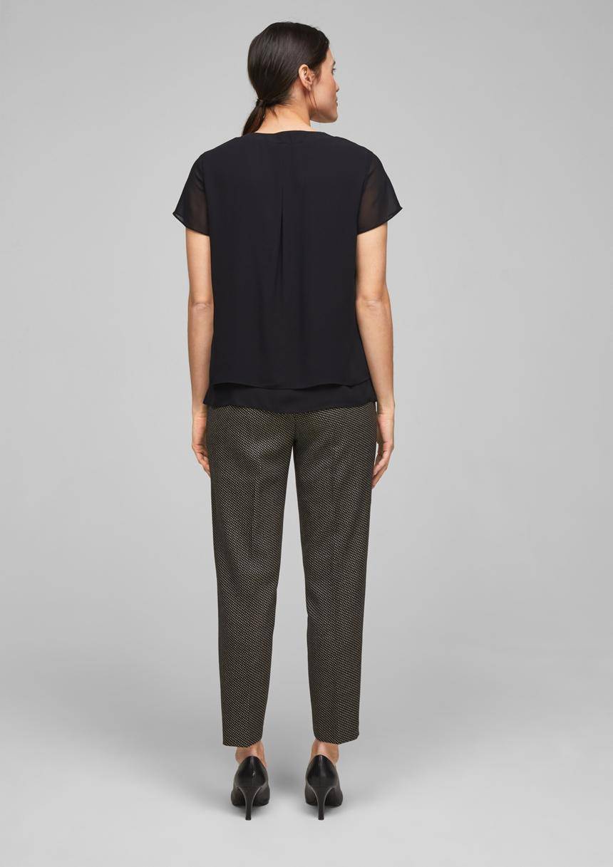 S.Oliver Layering-Bluse Aus Chiffon
