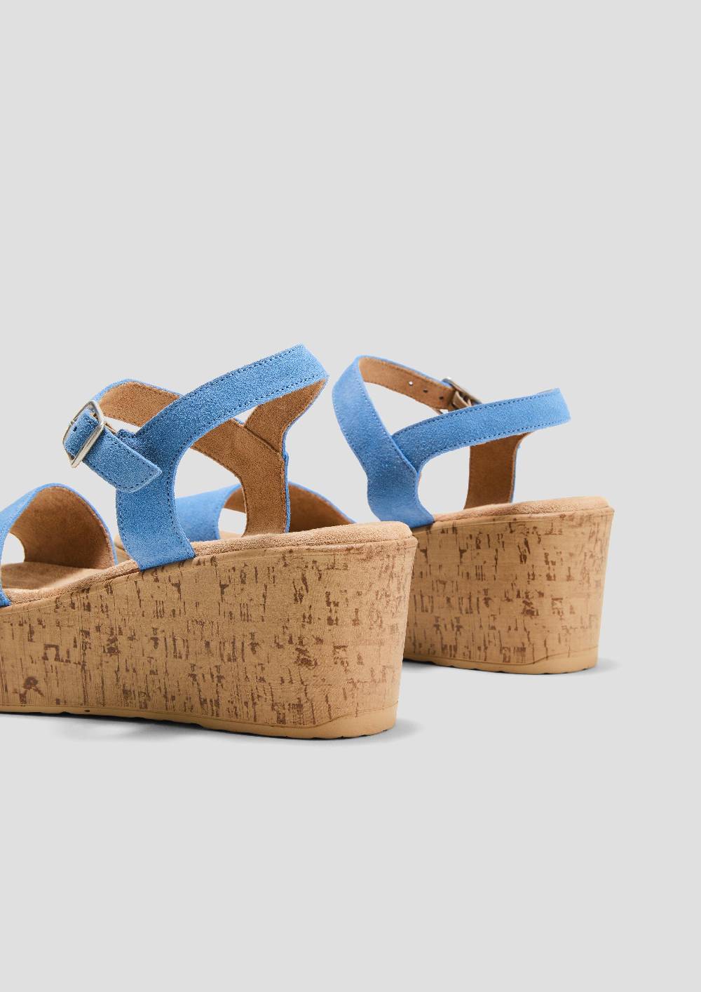 S.Oliver Leder-Sandalen Mit Keilabsatz