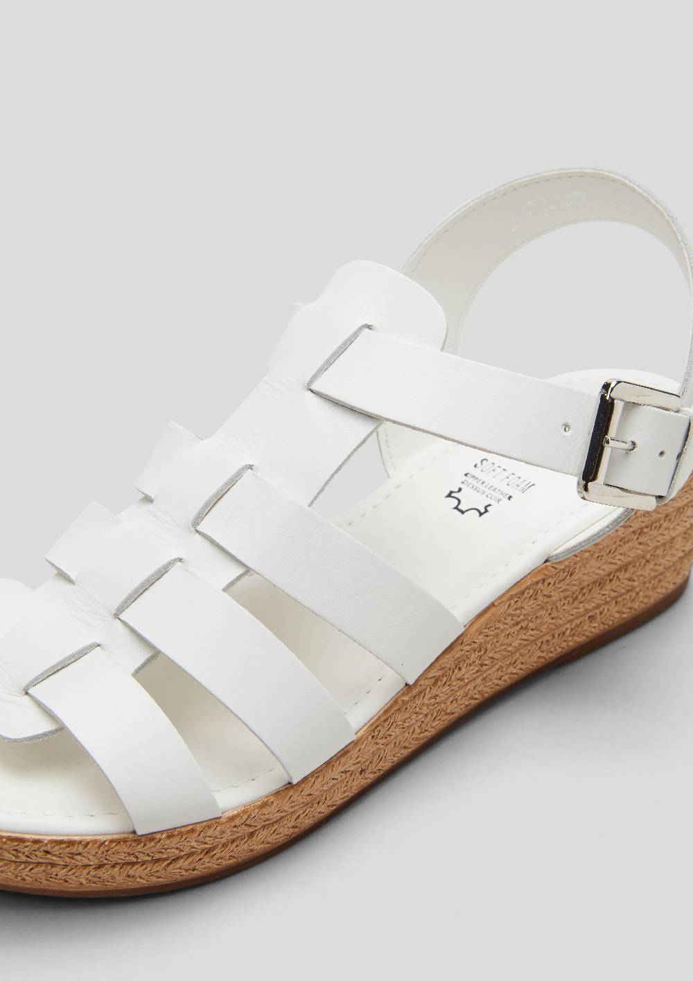 S.Oliver Leder-Sandalen Mit Keilabsatz