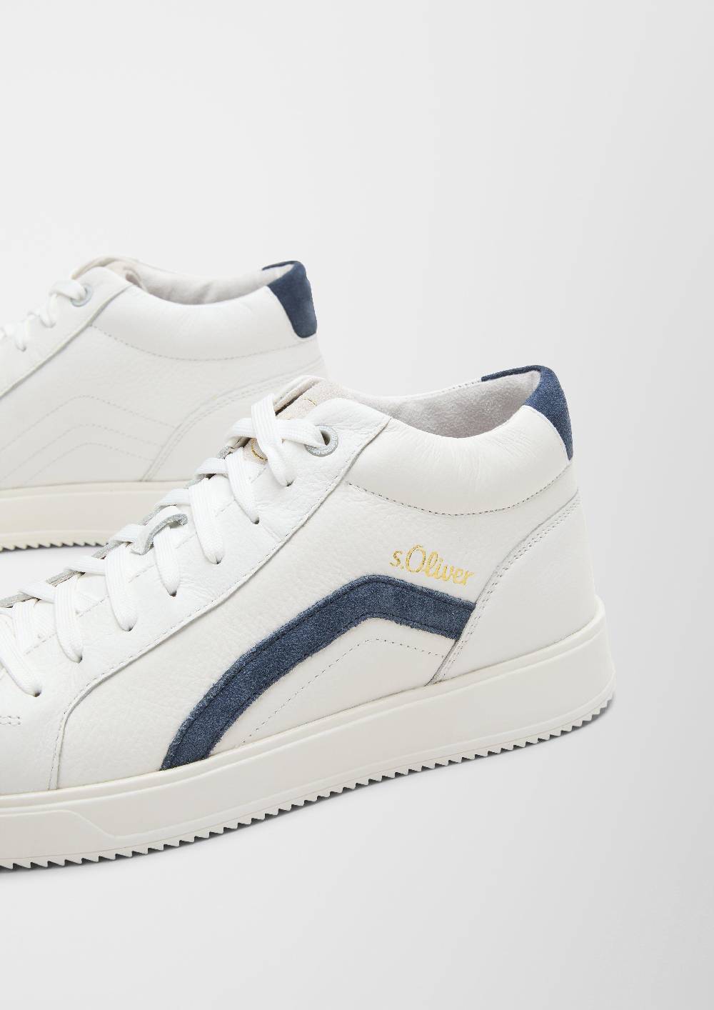 S.Oliver Leder-Sneaker Mit Kontrast-Details