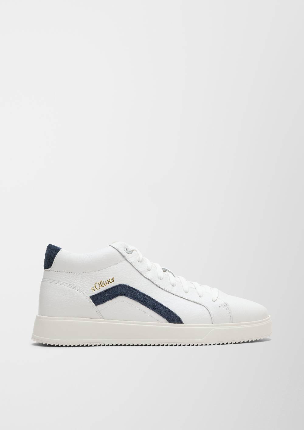 S.Oliver Leder-Sneaker Mit Kontrast-Details