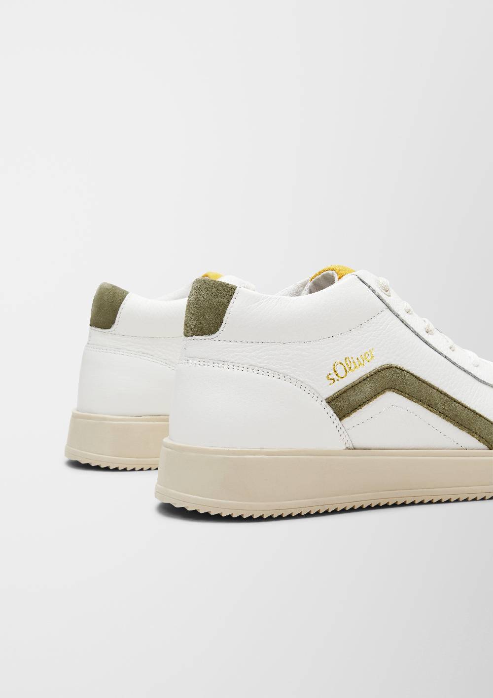 S.Oliver Leder-Sneaker Mit Kontrast-Details