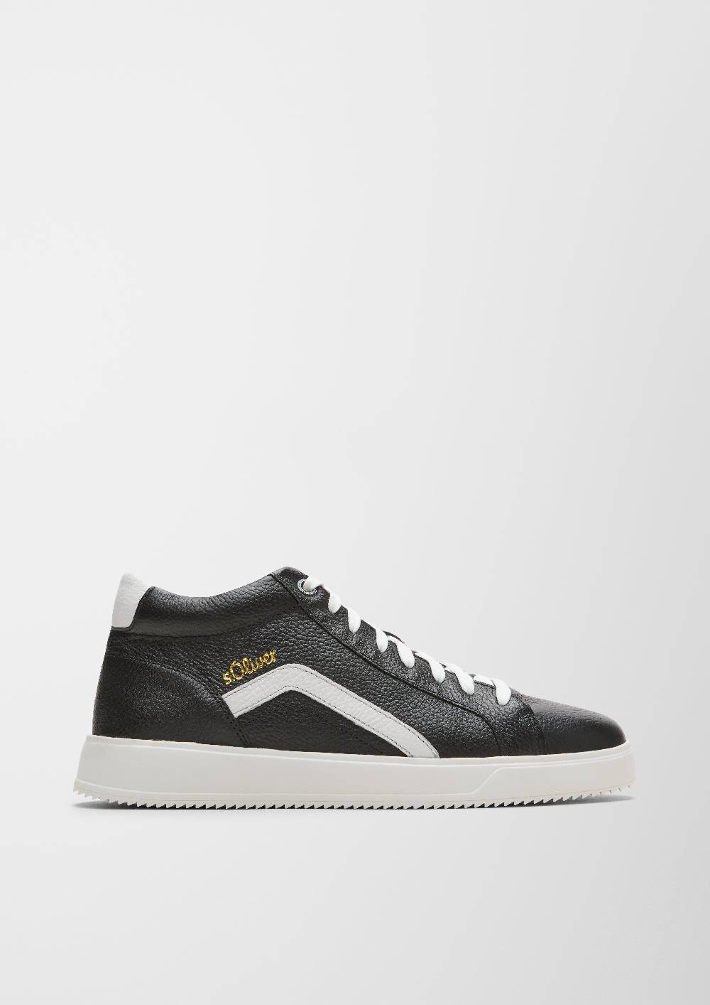 S.Oliver Leder-Sneaker Mit Kontrast-Details