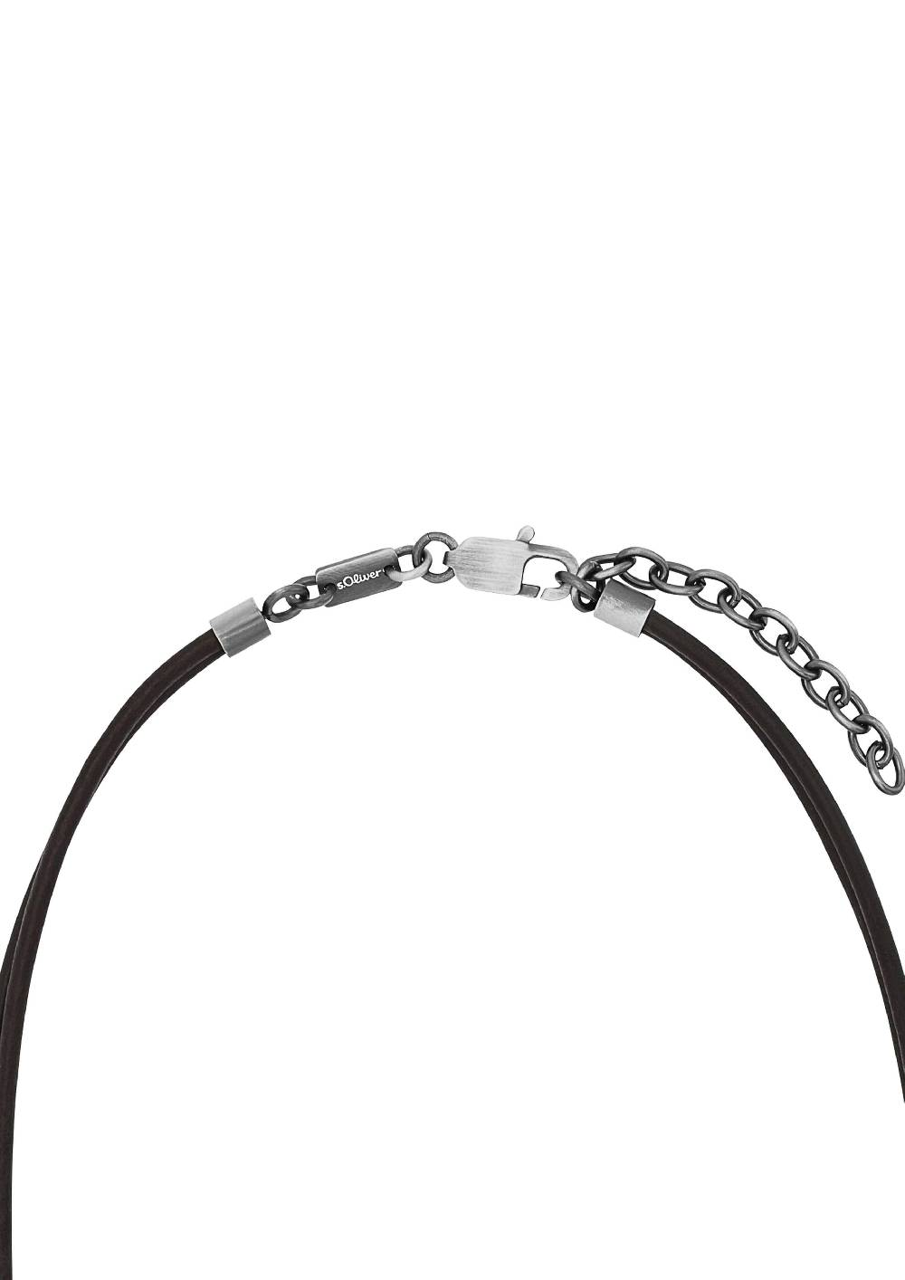 S.Oliver Ledercollier Mit Edelstahl-Beads