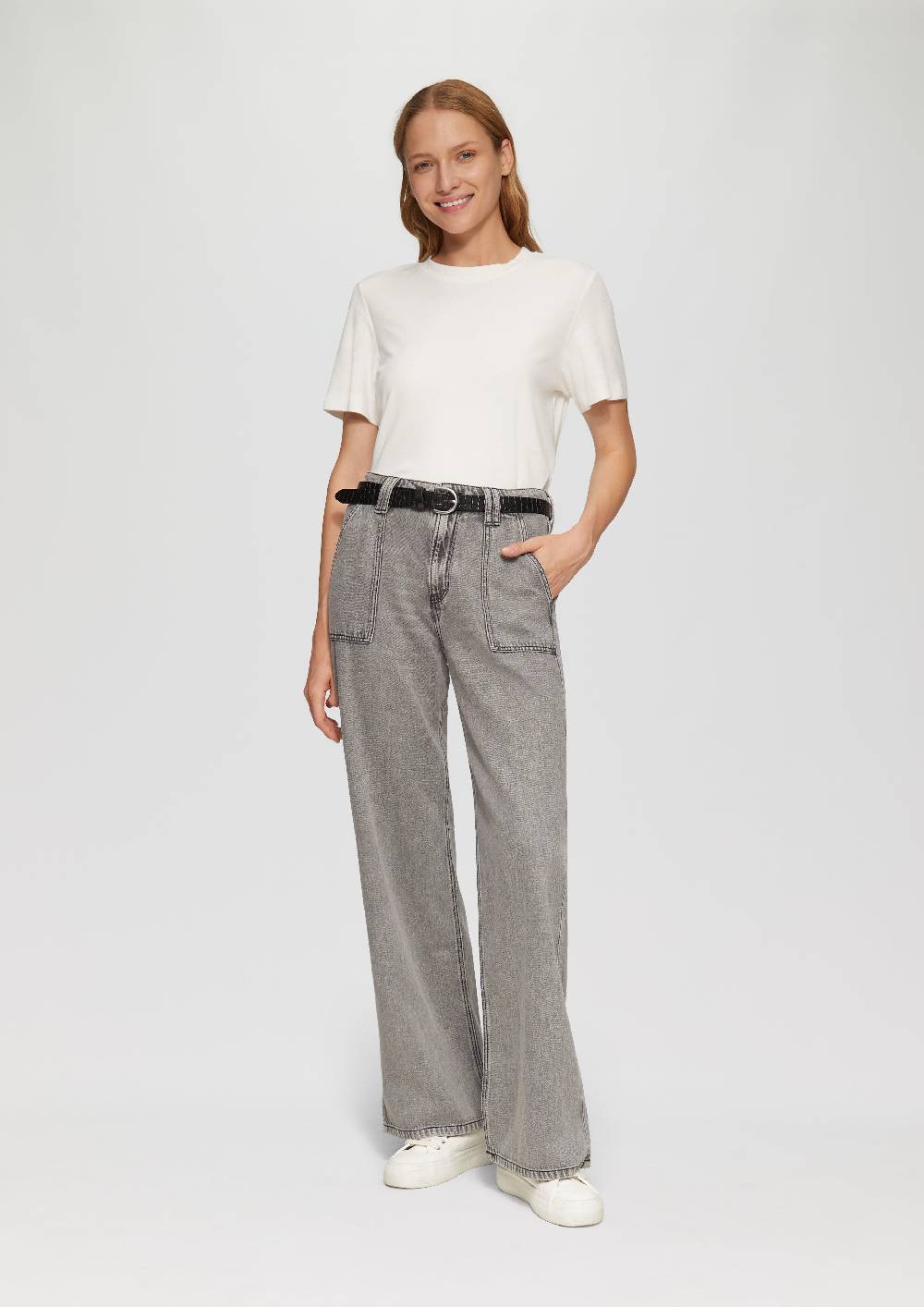 S.Oliver Ledergürtel In Kroko-Optik