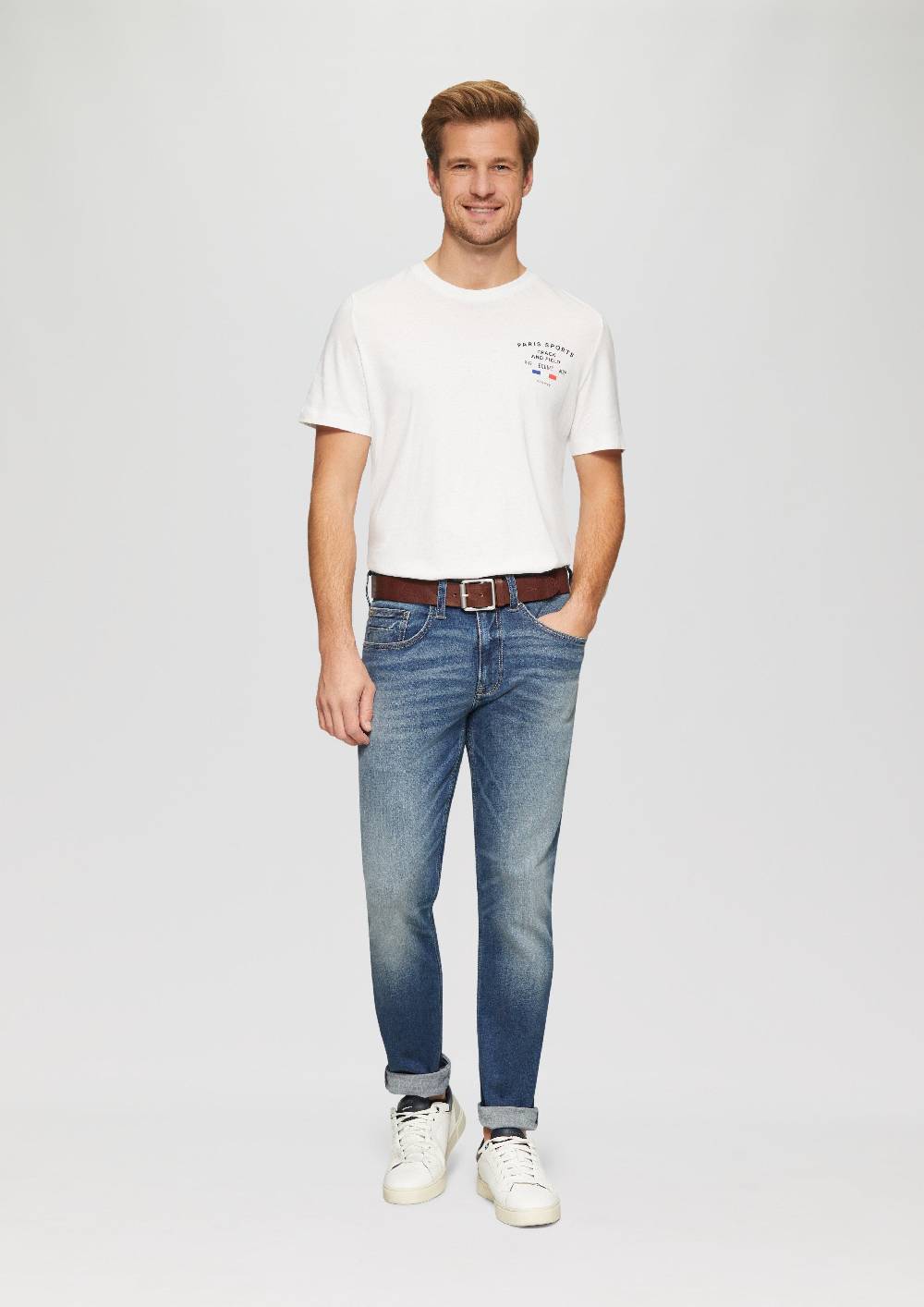 S.Oliver Ledergürtel Mit Dornschließe