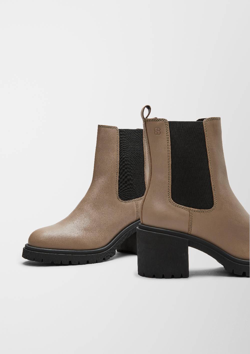 S.Oliver Lederstiefel Mit Blockabsatz