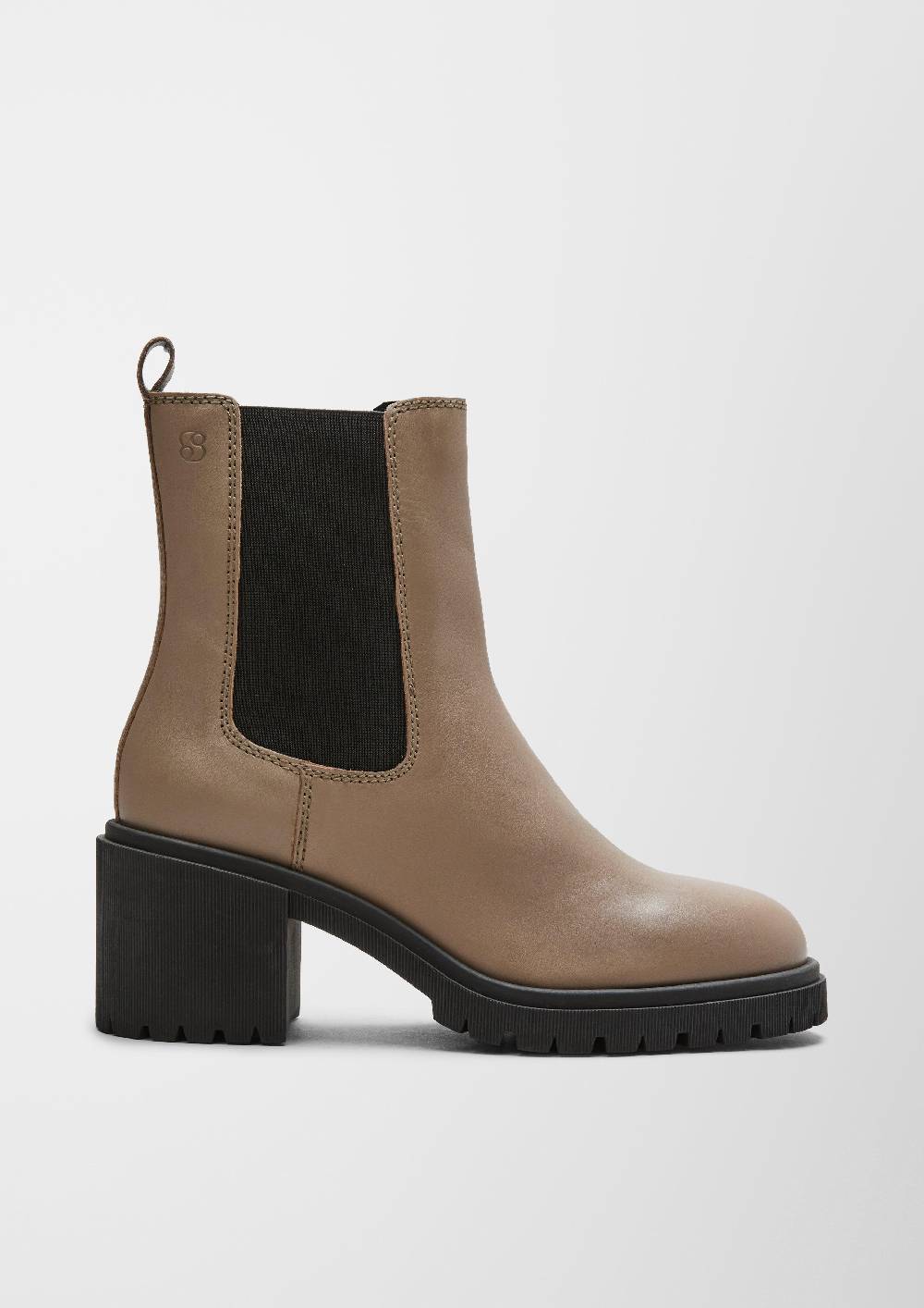 S.Oliver Lederstiefel Mit Blockabsatz