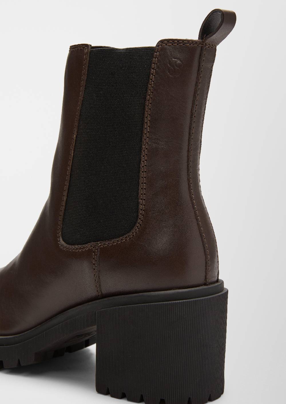 S.Oliver Lederstiefel Mit Blockabsatz