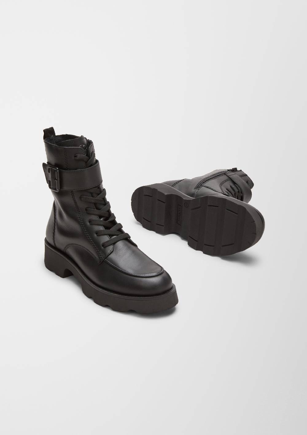 S.Oliver Lederstiefel Mit Riegel