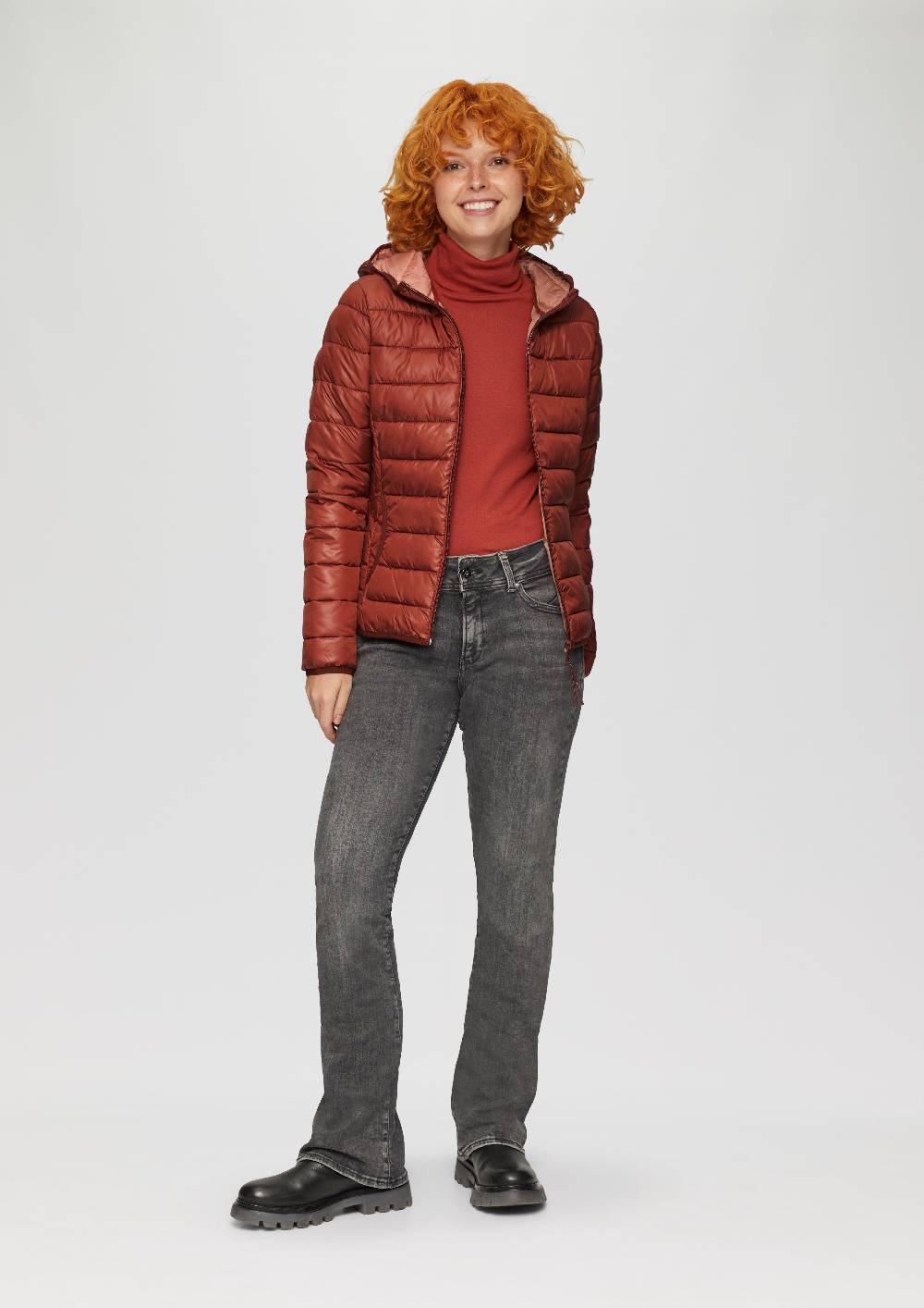 S.Oliver Leicht Wattierte Steppjacke Mit Kapuze