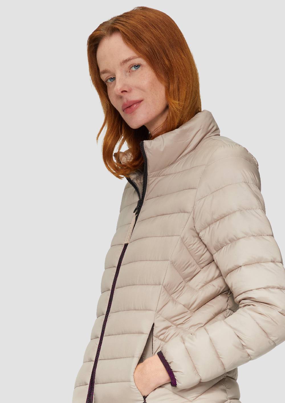 S.Oliver Leichte Jacke Mit Steppung Und Stehkragen