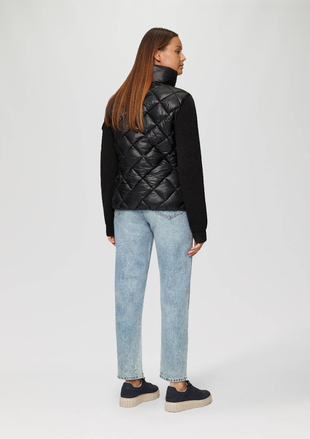 S.Oliver Leichte Steppjacke Mit Gestrickten Ärmeln