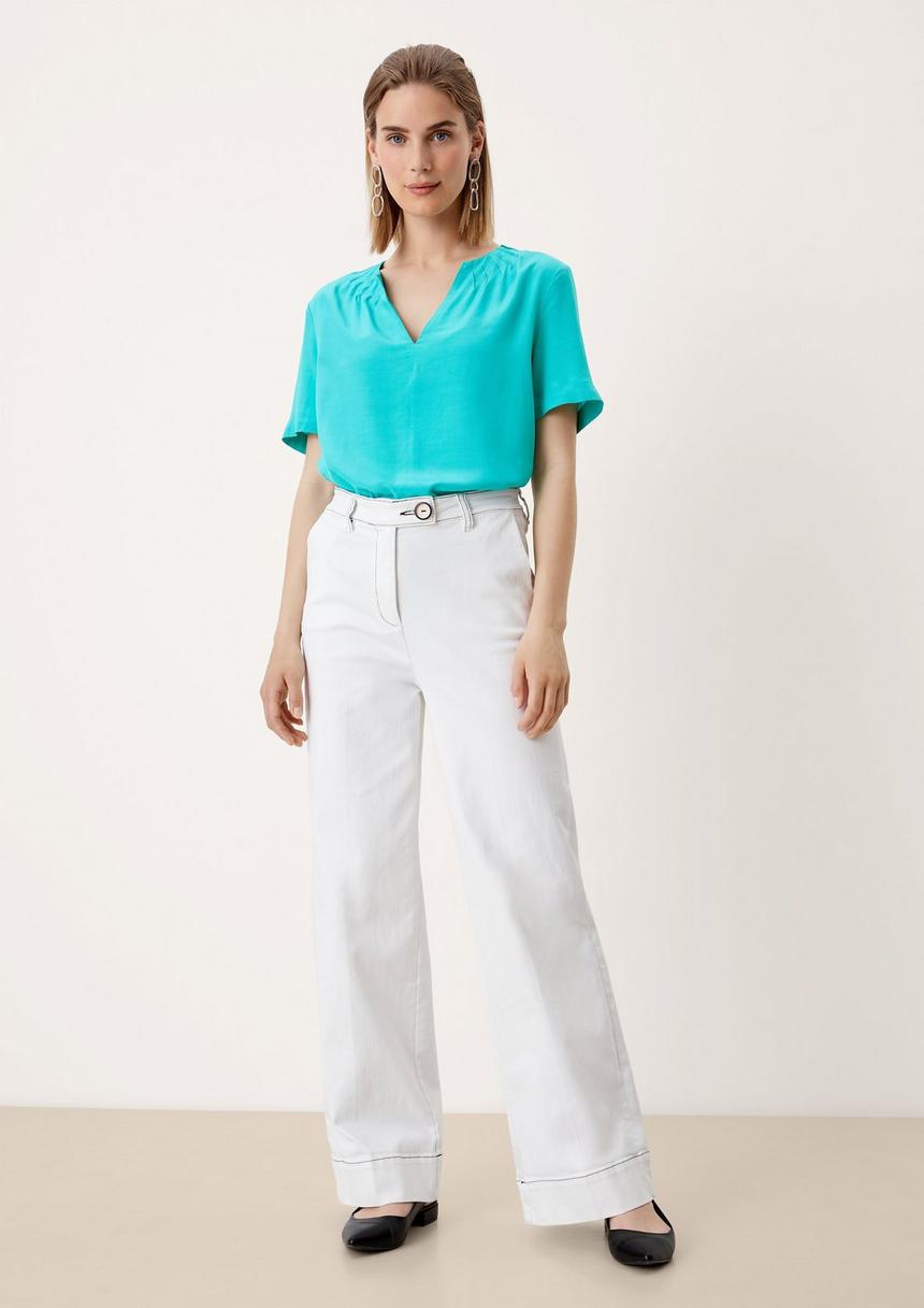 S.Oliver Leichte Viskosebluse Aus Satin