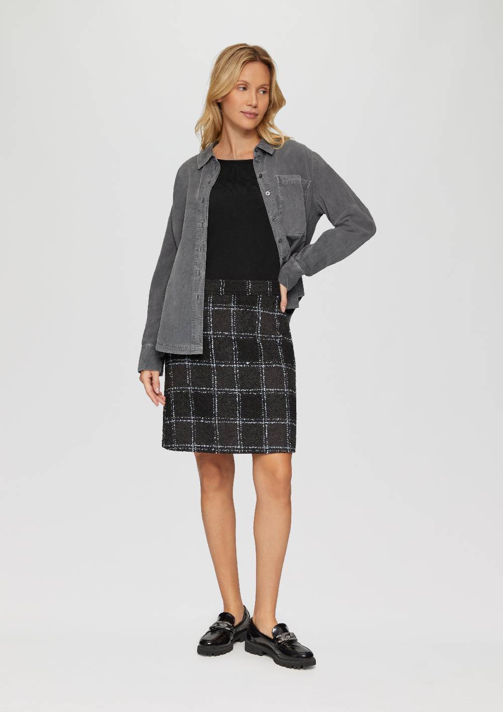 S.Oliver Leichter Feinstrickpullover Mit Rollkante