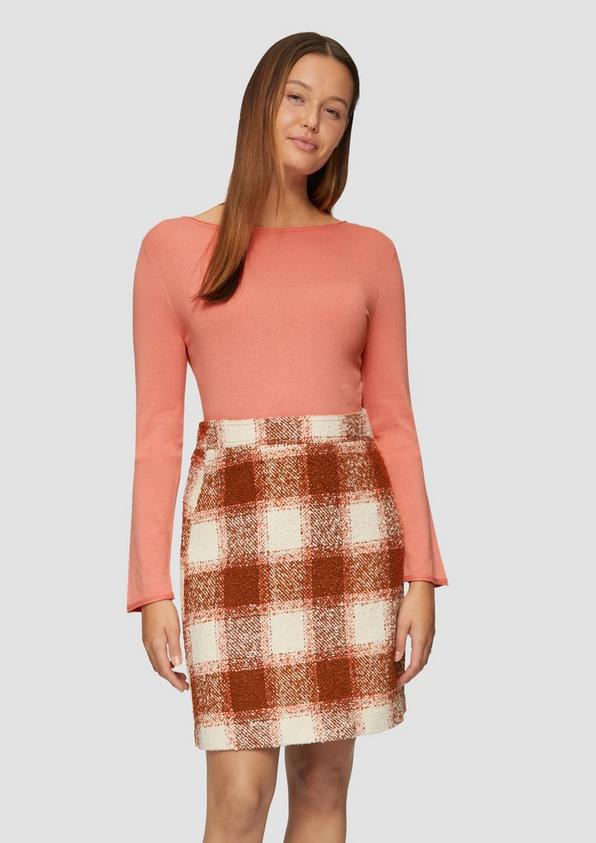 S.Oliver Leichter Feinstrickpullover mit Rollkante