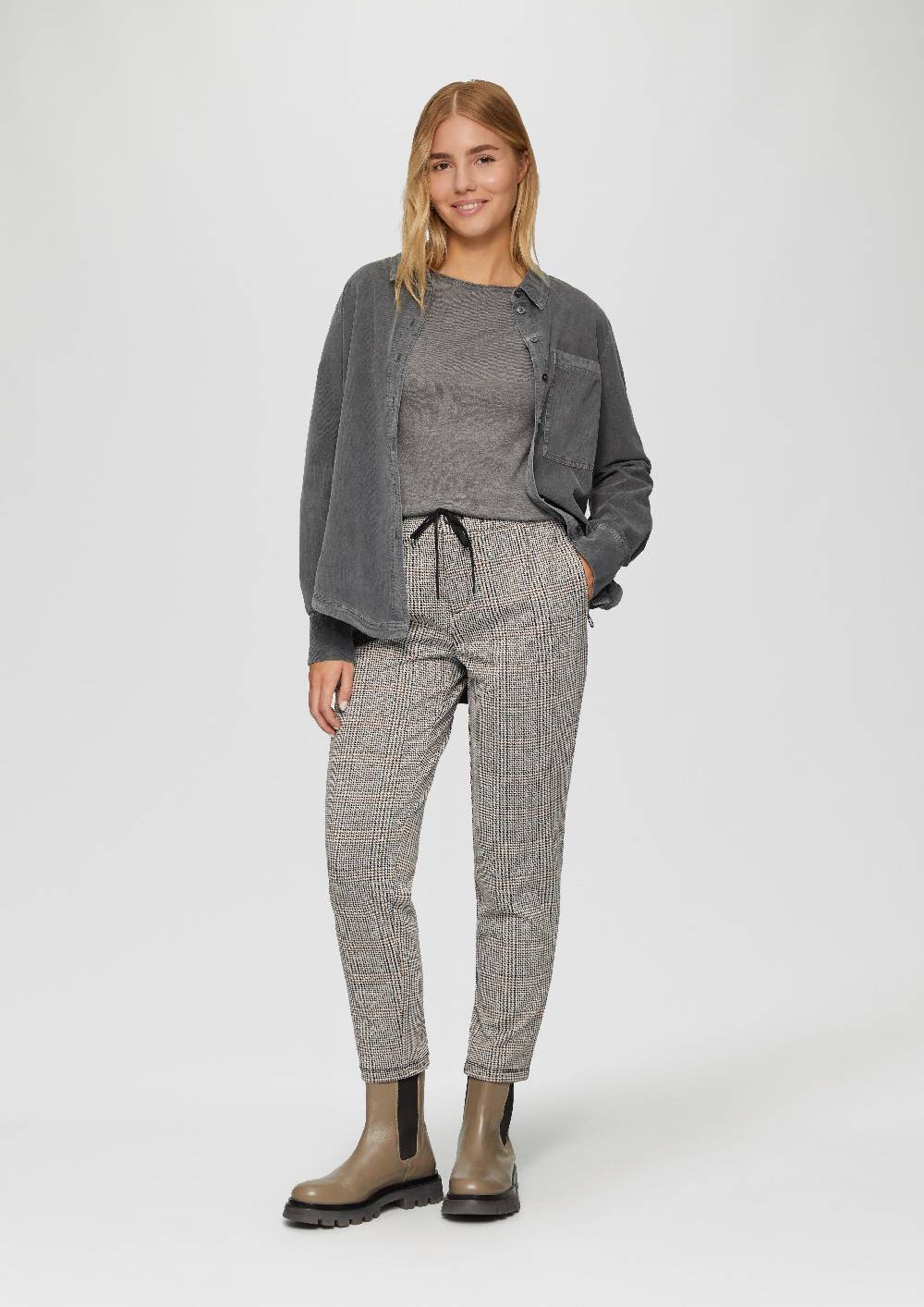 S.Oliver Leichter Feinstrickpullover Mit Rollkante