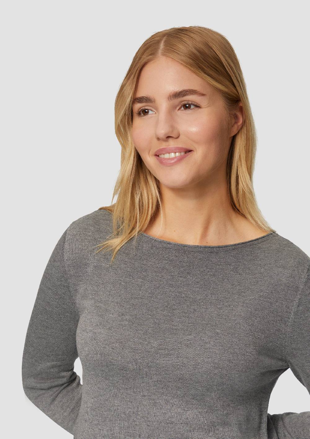 S.Oliver Leichter Feinstrickpullover Mit Rollkante