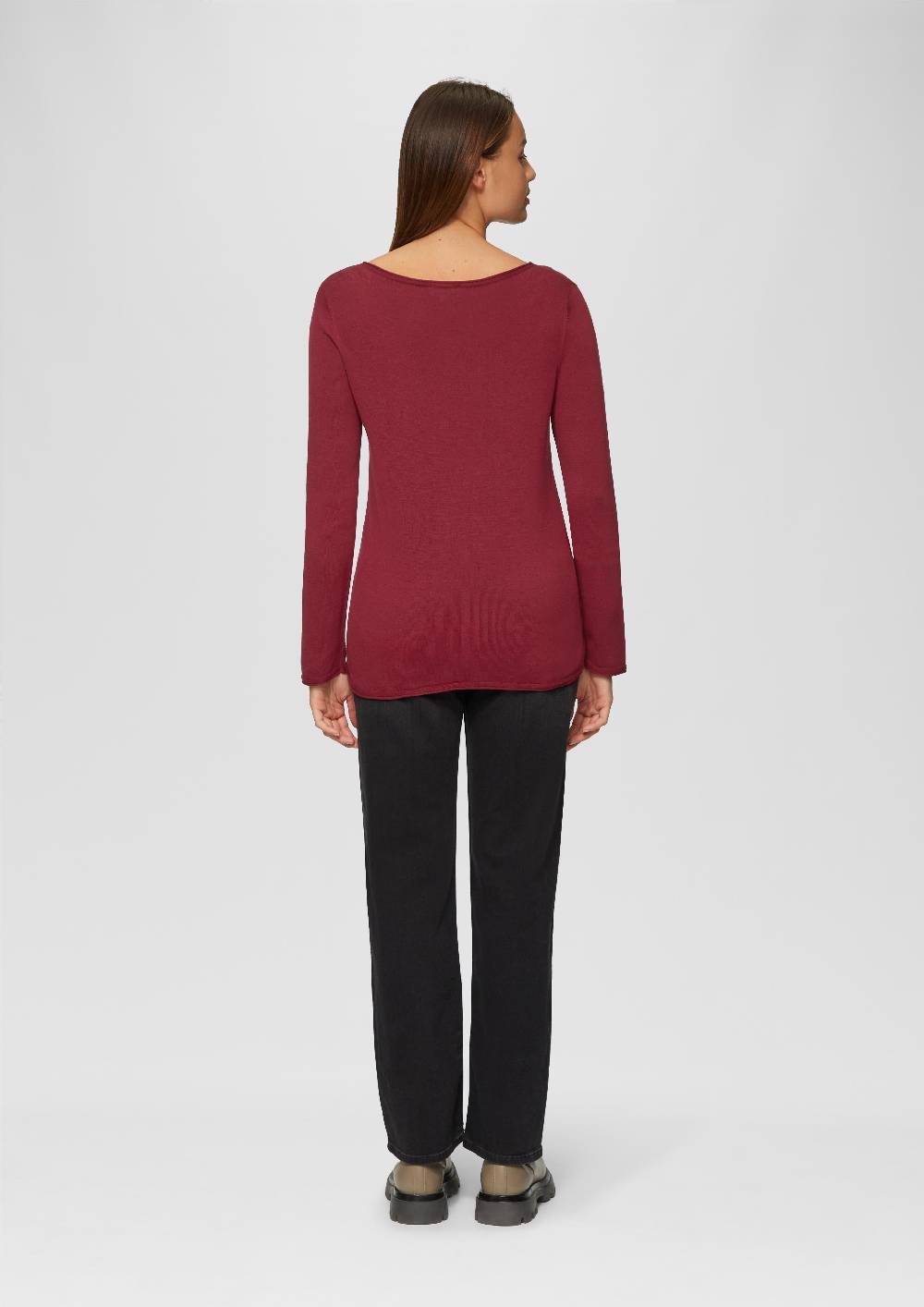 S.Oliver Leichter Feinstrickpullover Mit Rollkante