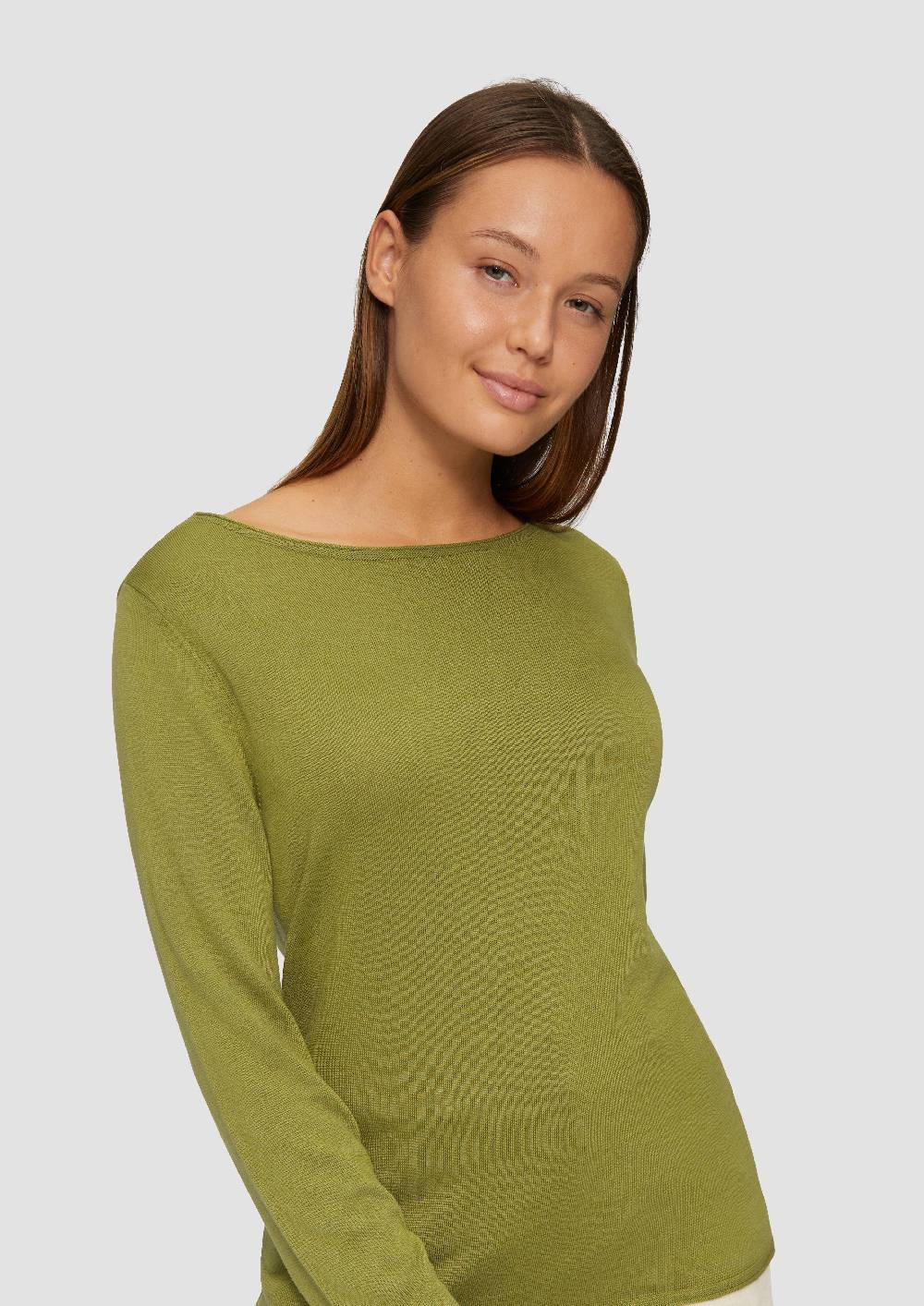 S.Oliver Leichter Feinstrickpullover Mit Rollkante