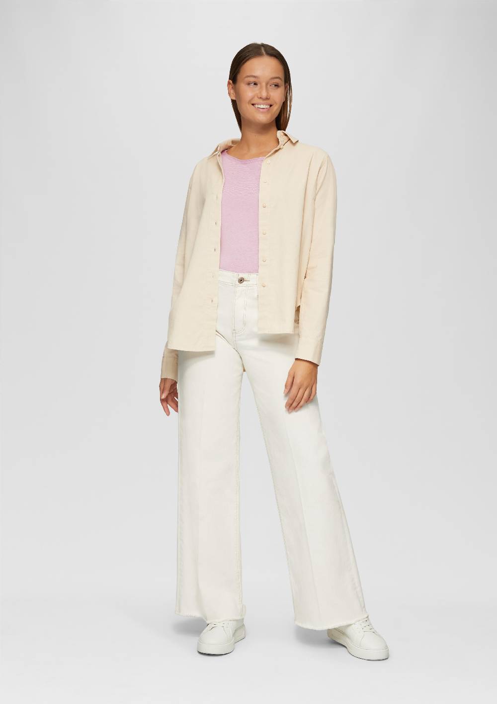 S.Oliver Leichter Feinstrickpullover Mit Rollkante