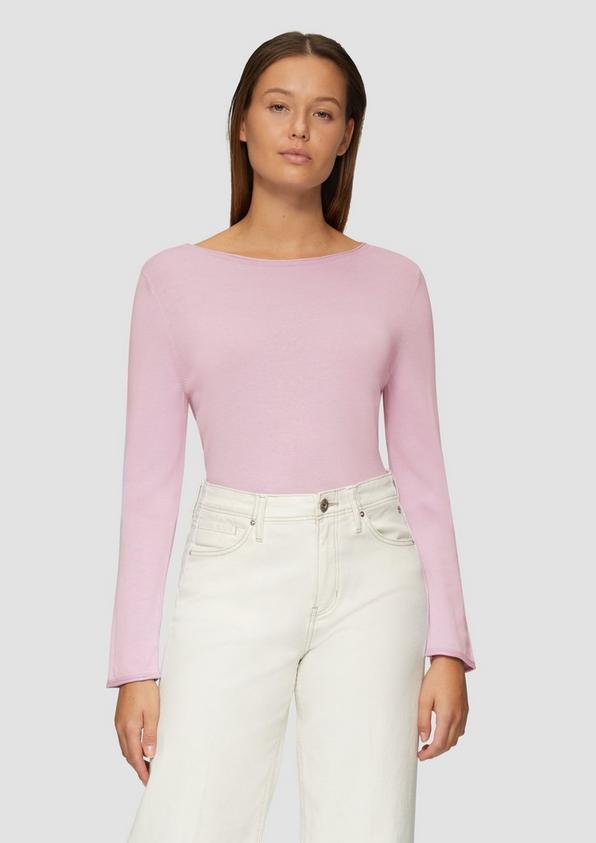 S.Oliver Leichter Feinstrickpullover mit Rollkante