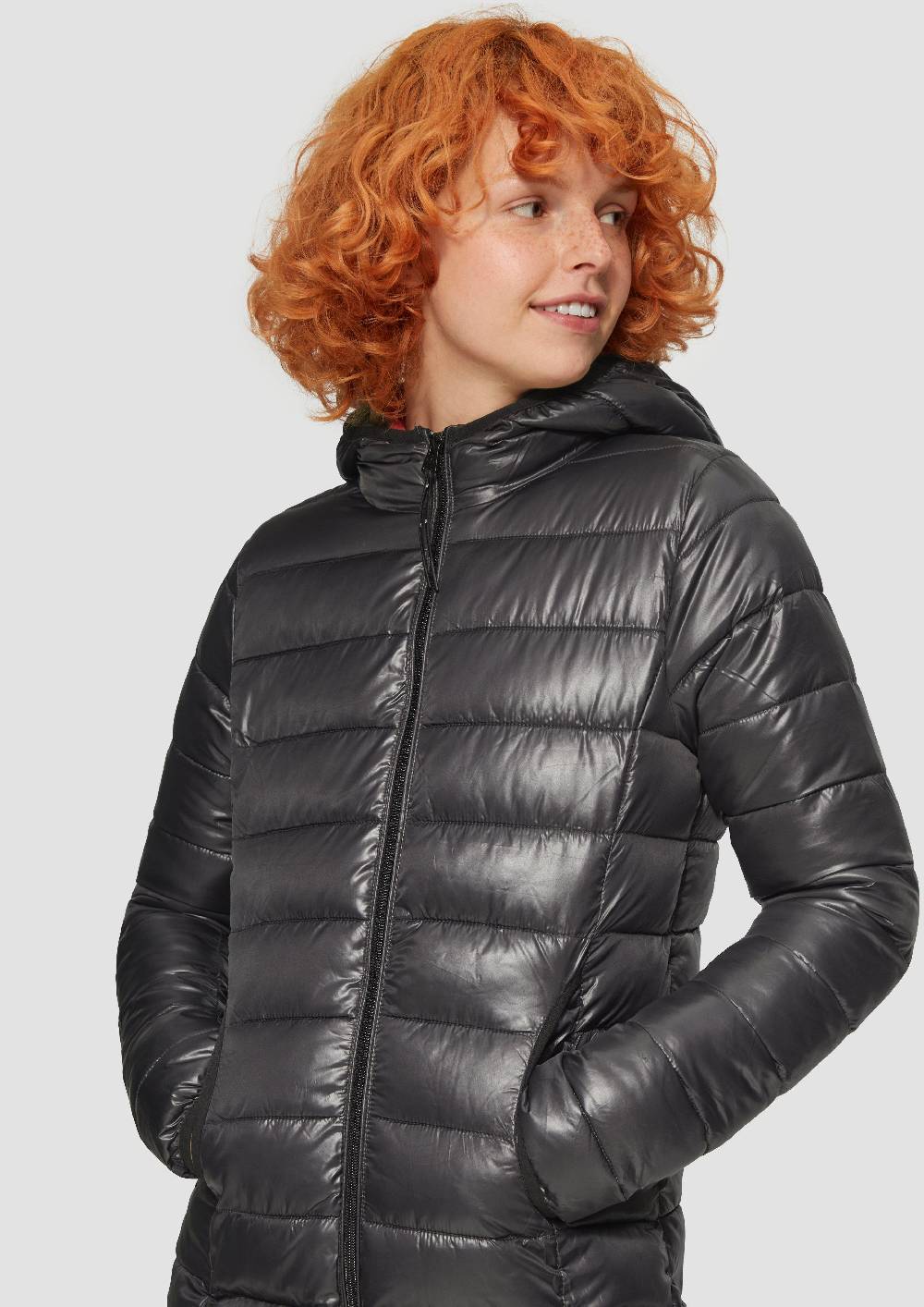 S.Oliver Leichter Steppmantel Mit Kapuze