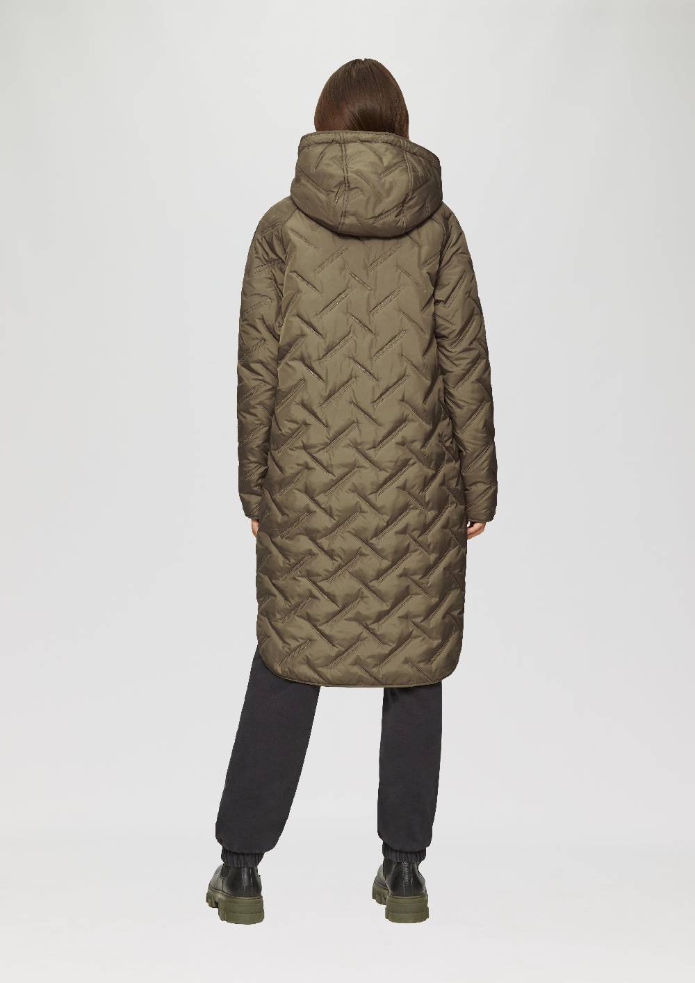 S.Oliver Leichter Steppmantel Mit Kapuze