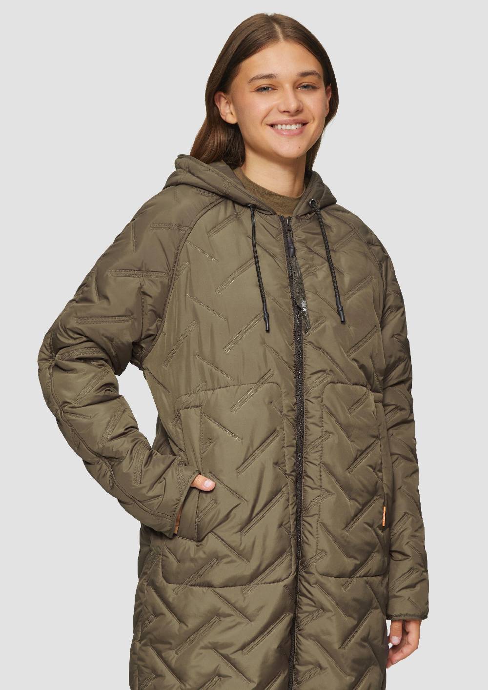 S.Oliver Leichter Steppmantel Mit Kapuze