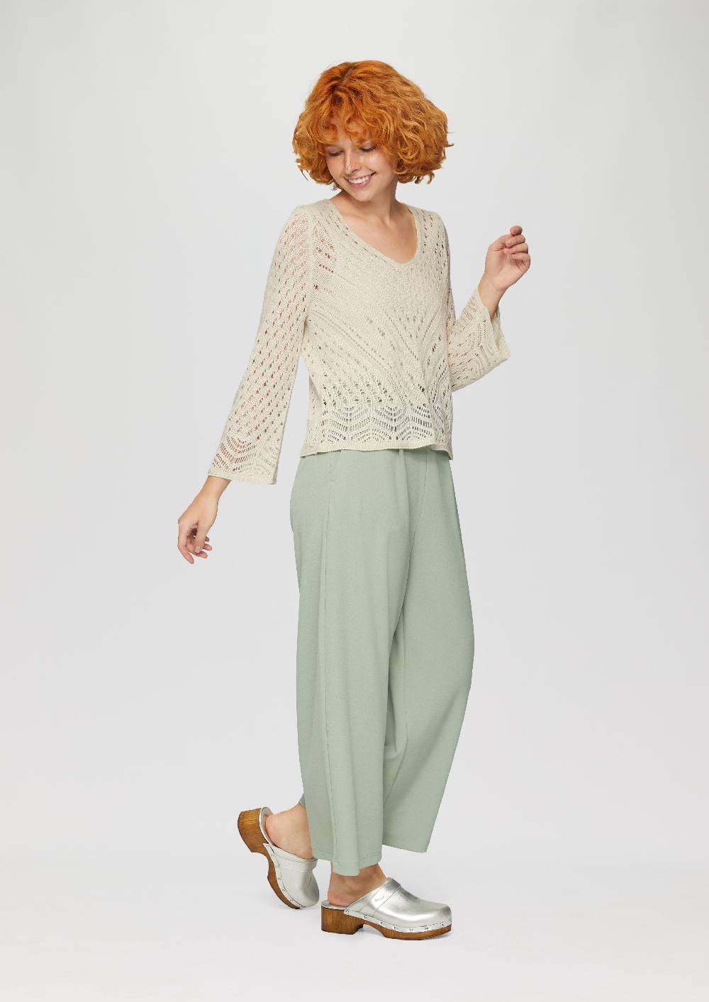 S.Oliver Leichter Strickpullover In Ajour-Muster