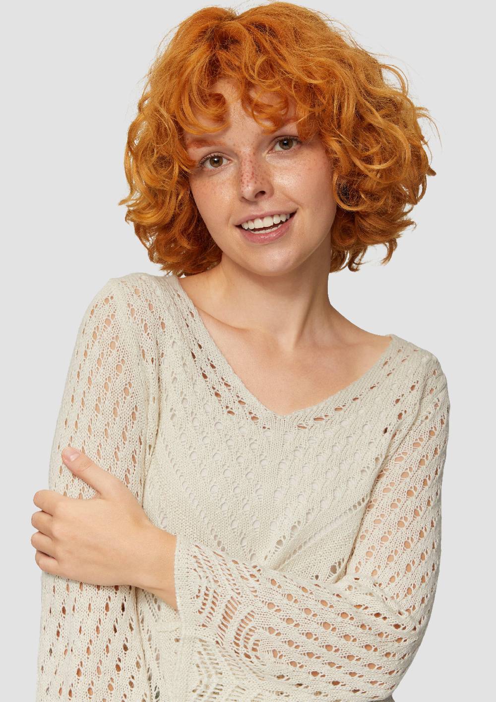 S.Oliver Leichter Strickpullover In Ajour-Muster