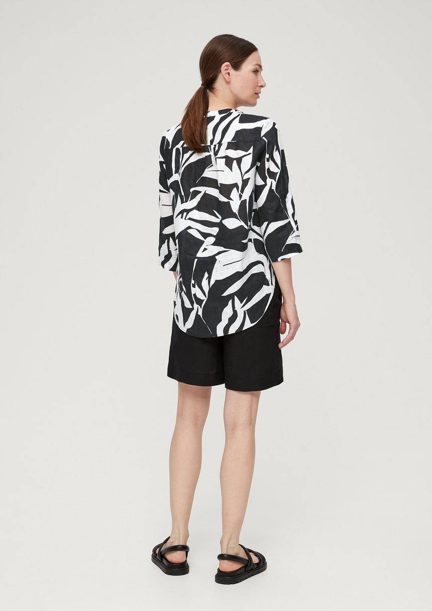 S.Oliver Leinenbluse Mit Pintucks