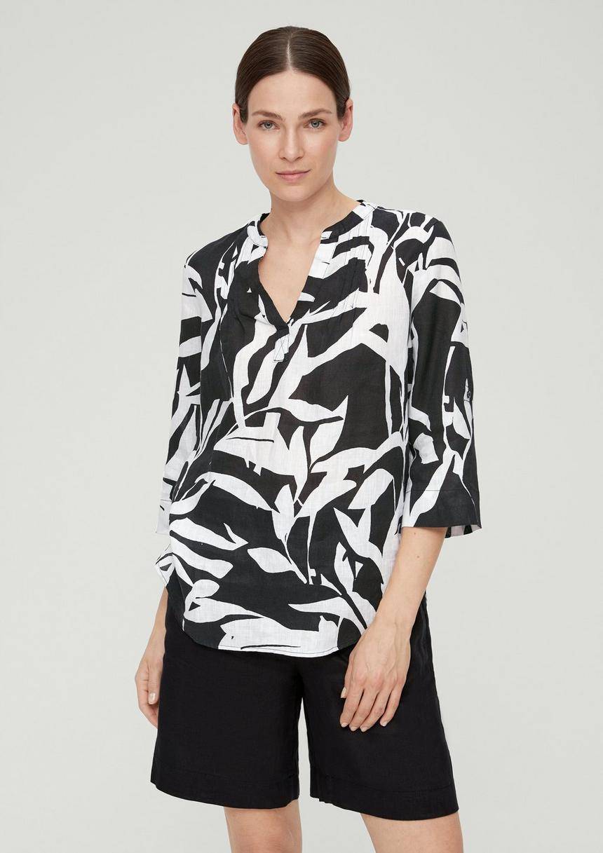 S.Oliver Leinenbluse mit Pintucks