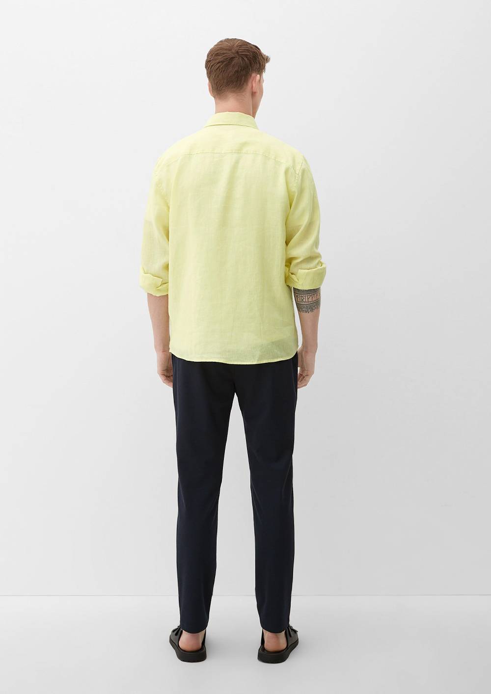 S.Oliver Leinenhemd Mit Button-Down-Kragen