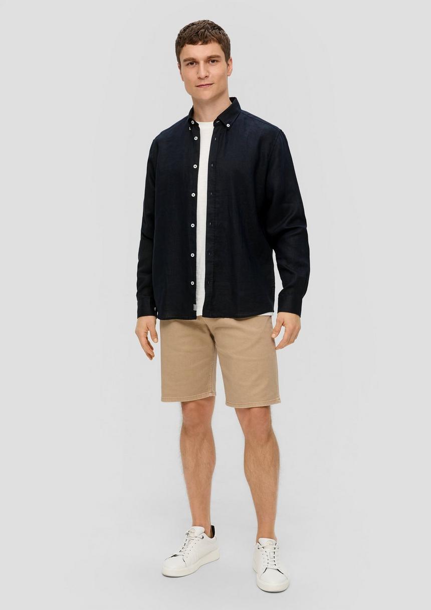 S.Oliver Leinenhemd Mit Button-Down-Kragen