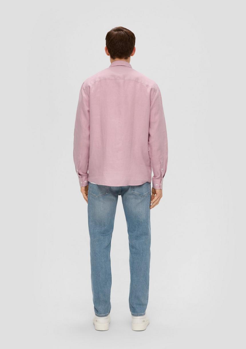 S.Oliver Leinenhemd Mit Button-Down-Kragen