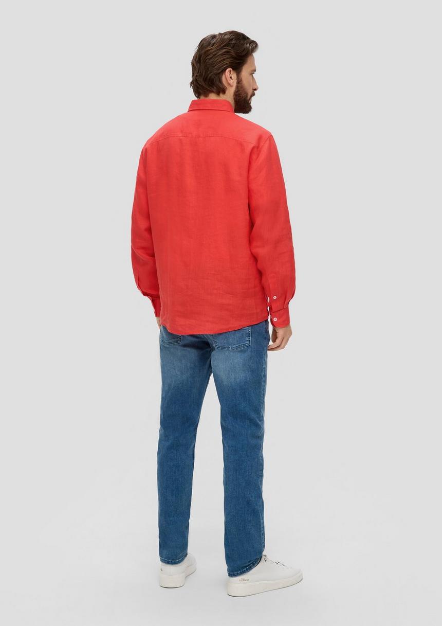 S.Oliver Leinenhemd Mit Button-Down-Kragen