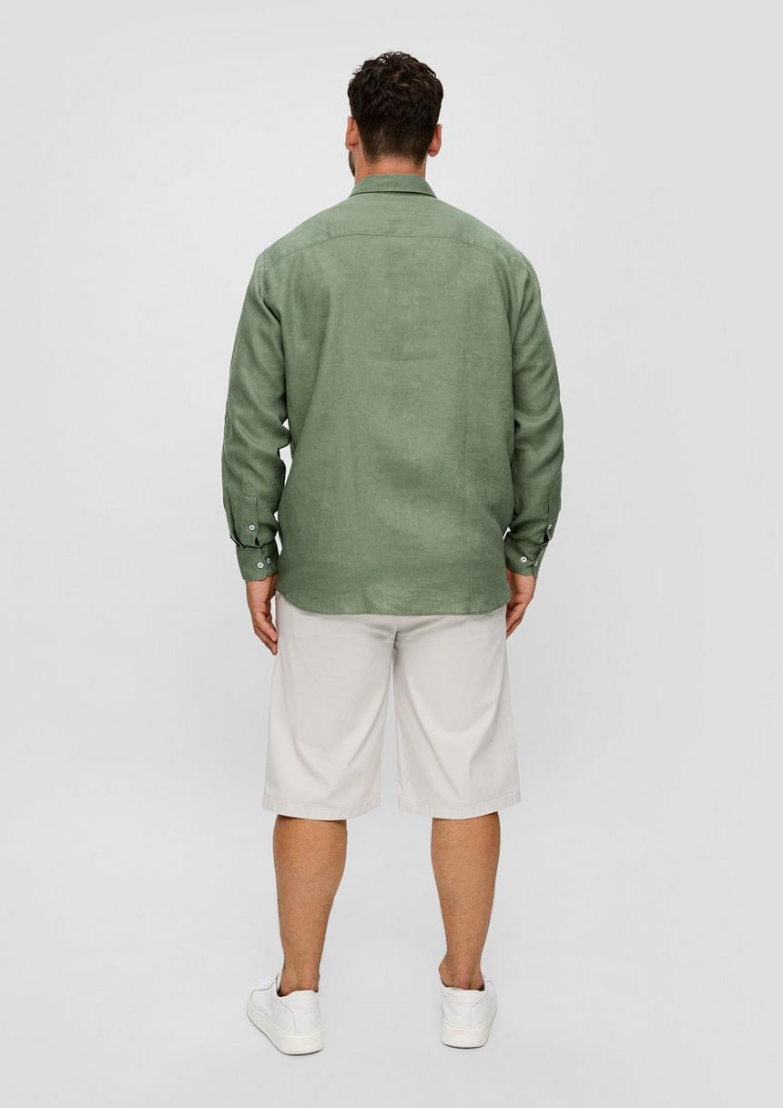 S.Oliver Leinenhemd Mit Button-Down-Kragen