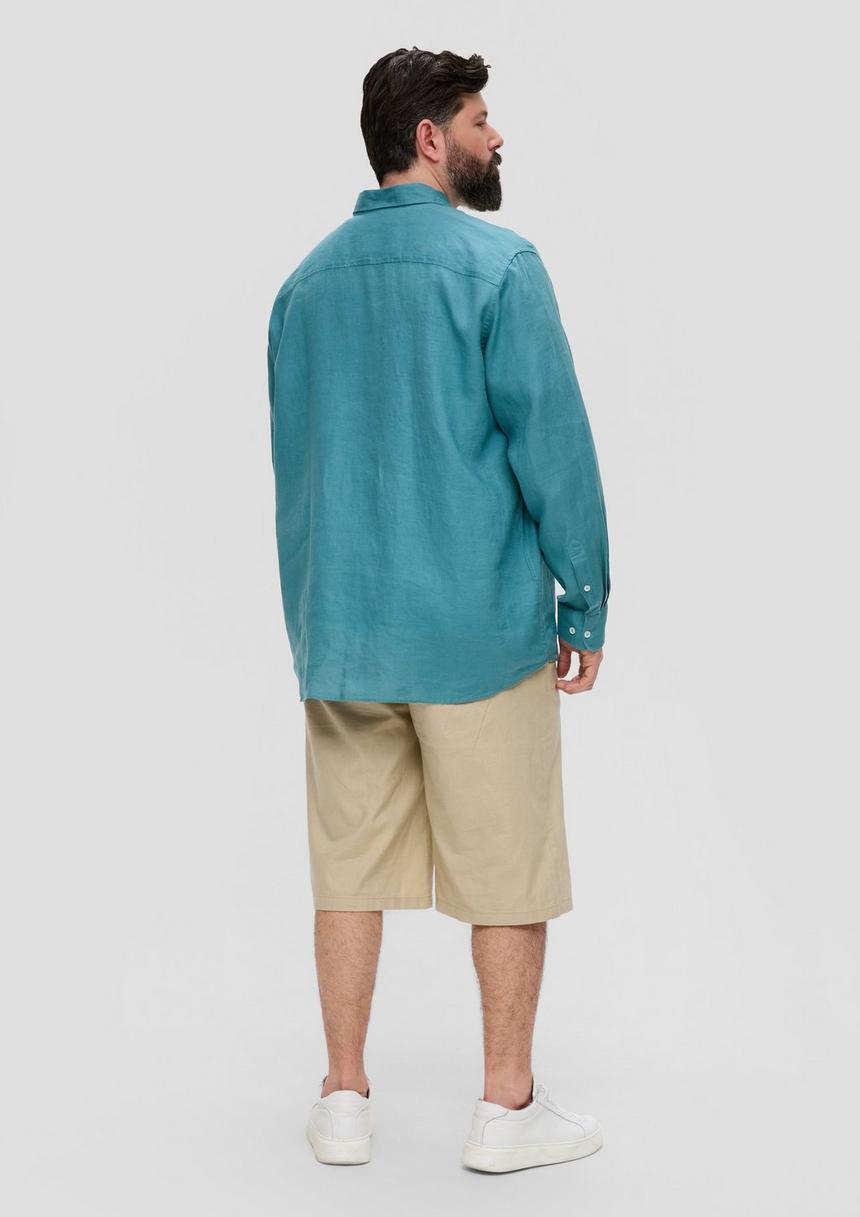 S.Oliver Leinenhemd Mit Button-Down-Kragen
