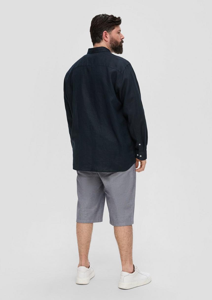 S.Oliver Leinenhemd Mit Button-Down-Kragen