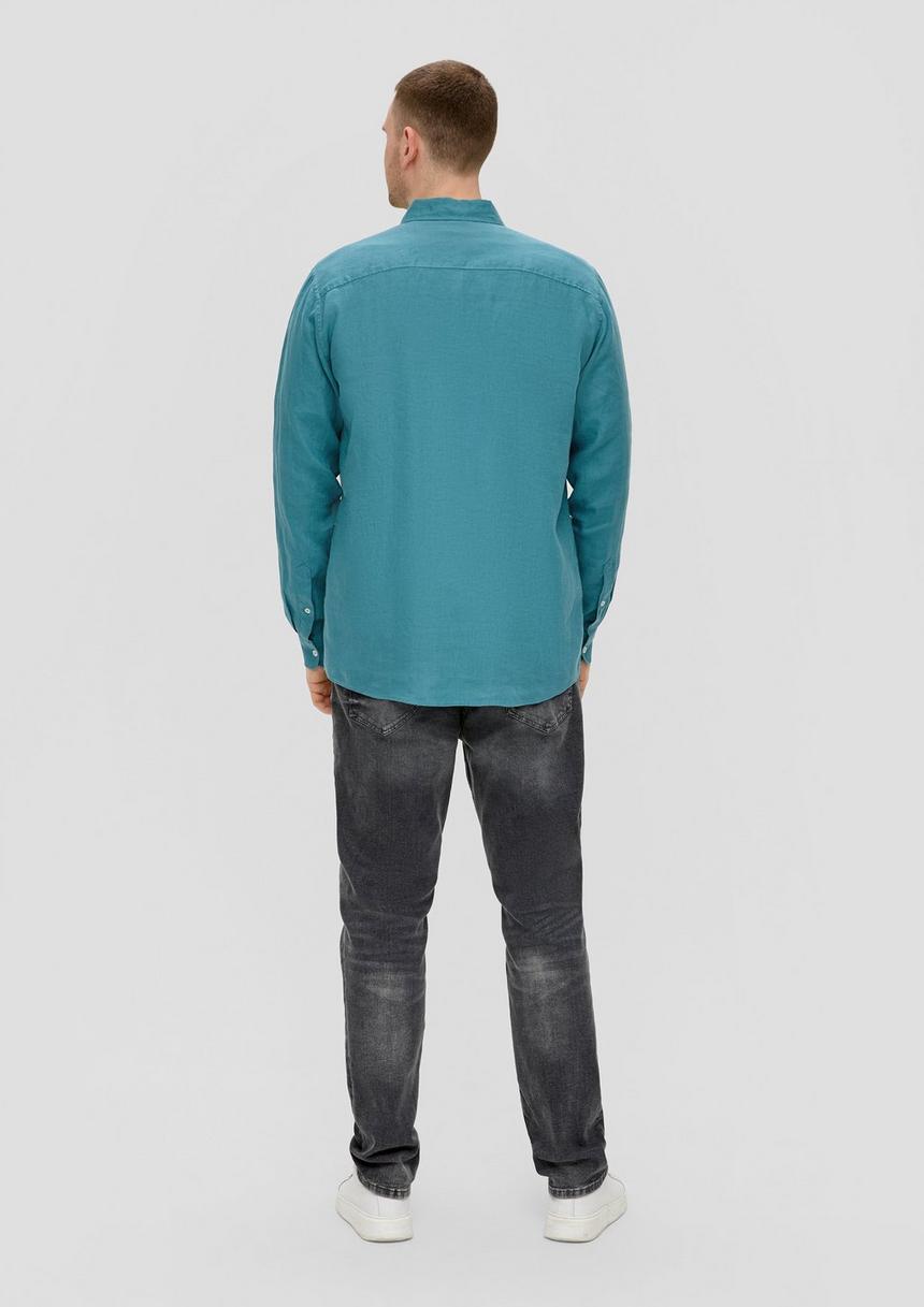 S.Oliver Leinenhemd Mit Button-Down-Kragen