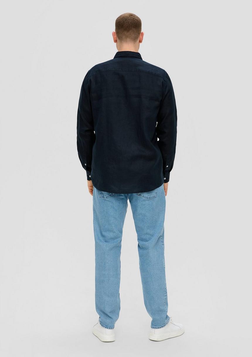 S.Oliver Leinenhemd Mit Button-Down-Kragen