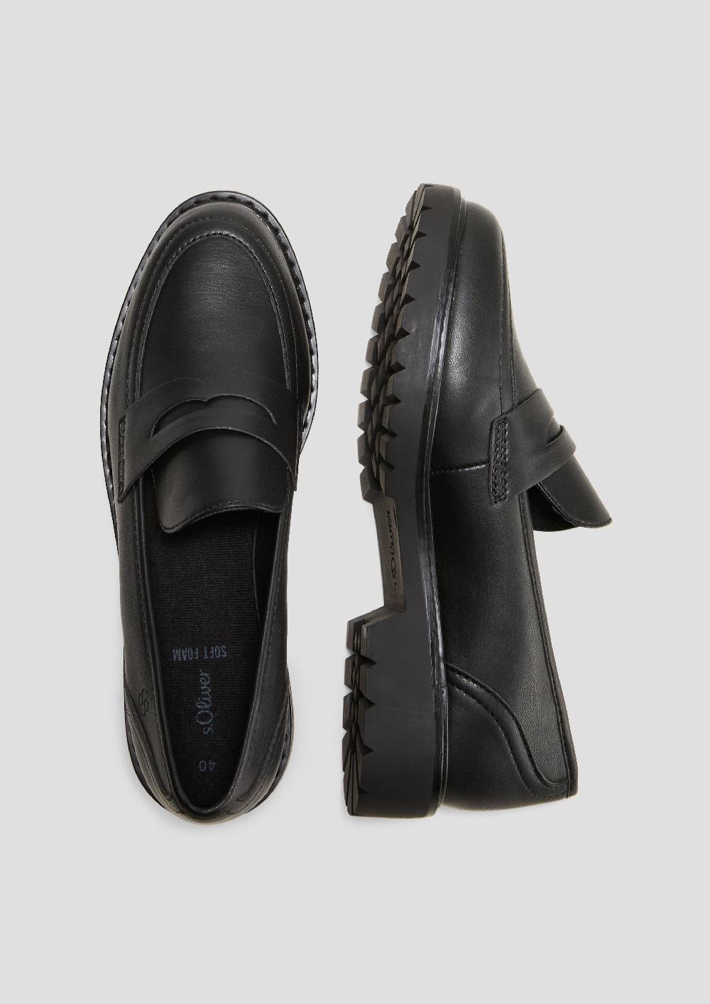 S.Oliver Loafer In Leder-Optik