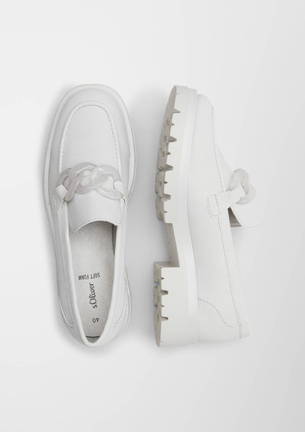 S.Oliver Loafer Mit Ketten-Detail