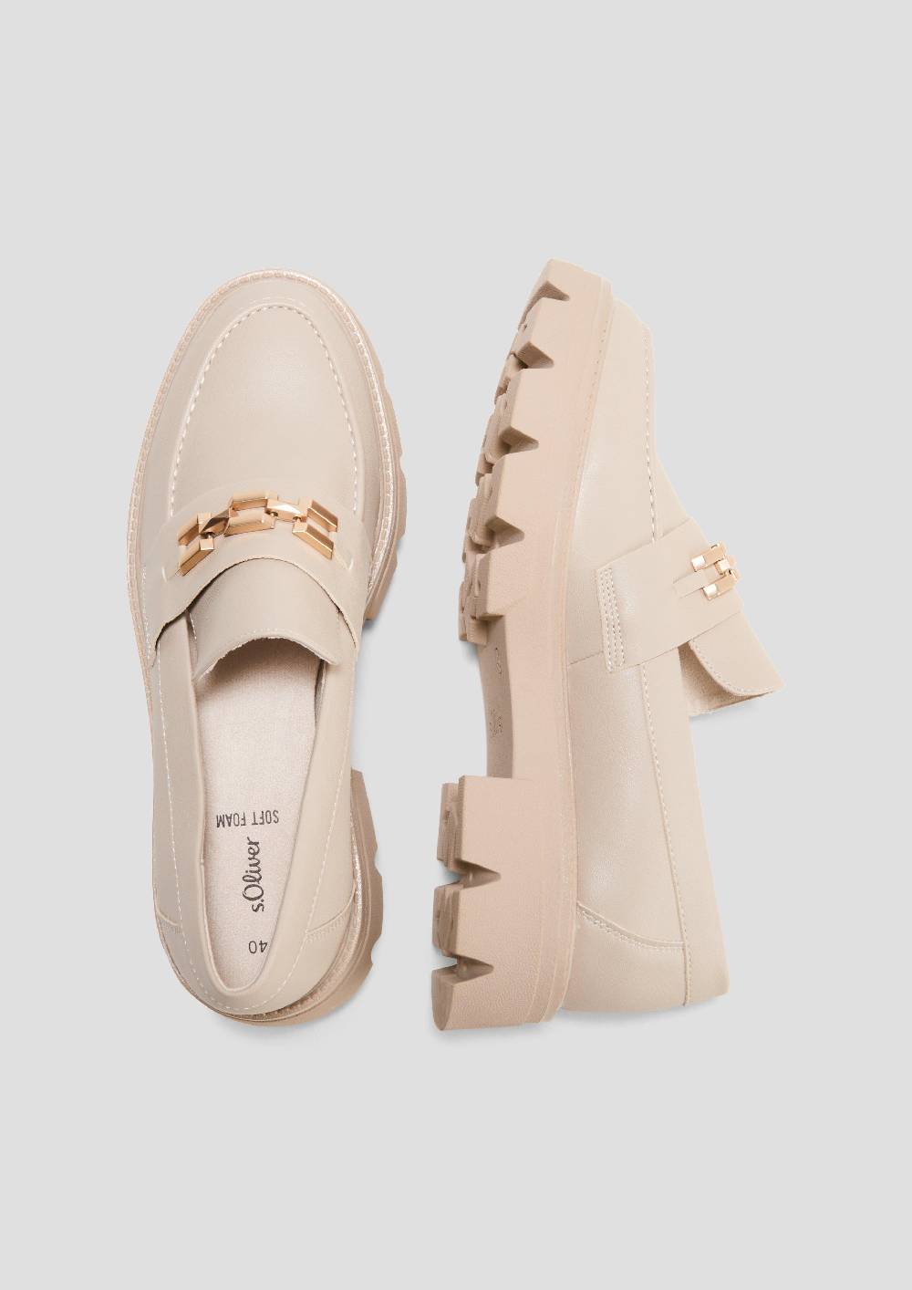 S.Oliver Loafer Mit Schmuck-Detail