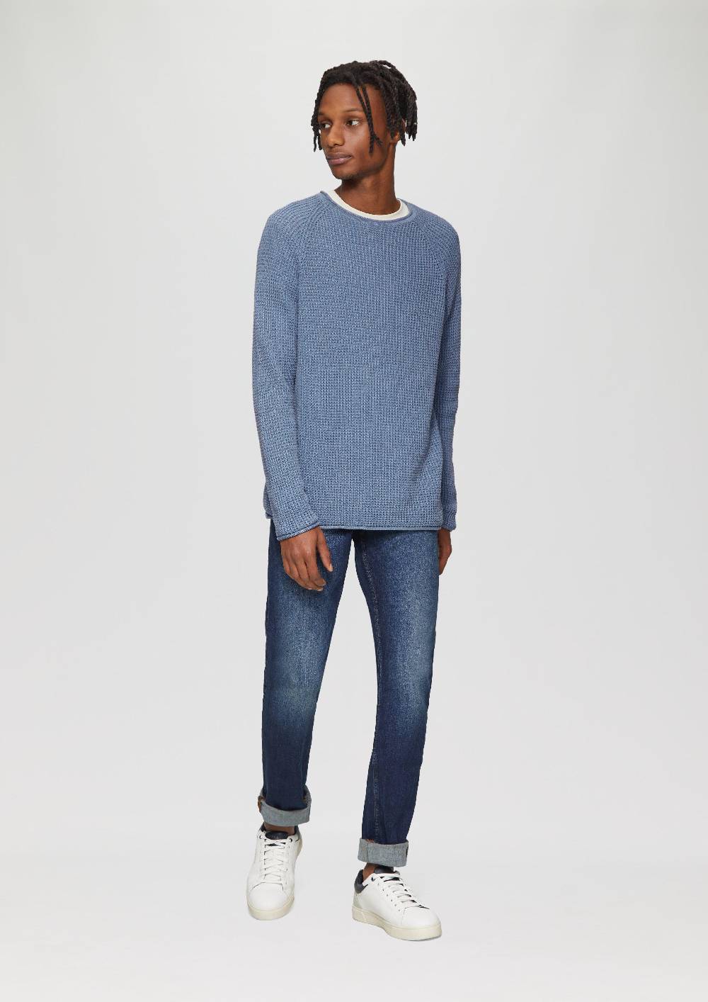 S.Oliver Locker Gestrickter Pullover Mit Waschung