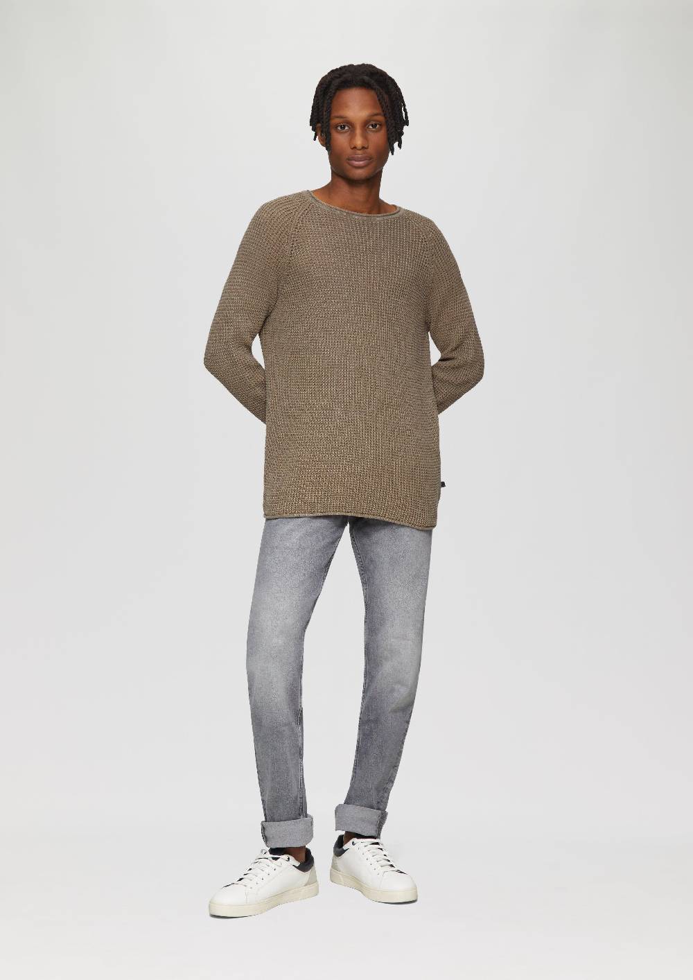 S.Oliver Locker Gestrickter Pullover Mit Waschung