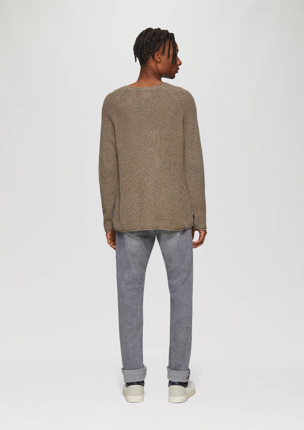 S.Oliver Locker Gestrickter Pullover Mit Waschung